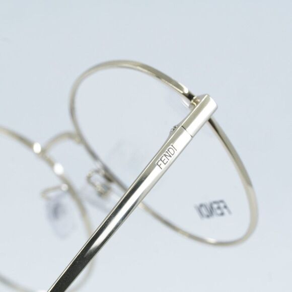 Fendi FE50008U 033 Eyeglasses Light Gold 54mm Round Frame - Picture 9 of 11